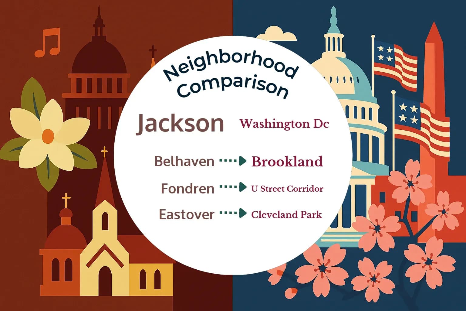 Jackson vs Washington DC Neighborhood Comparison