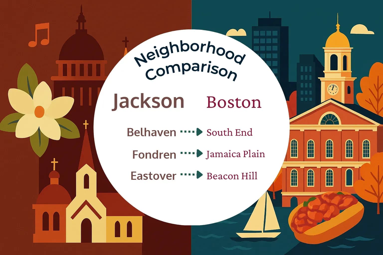 Jackson vs Boston Neighborhood Comparison