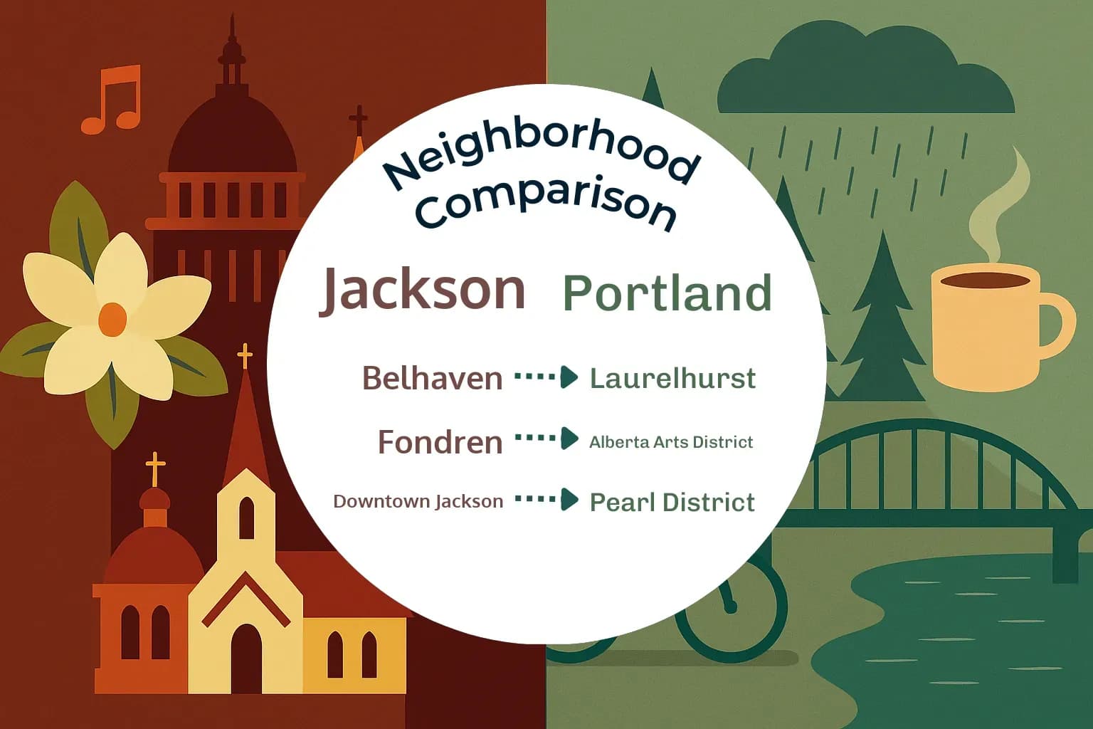 Jackson vs Portland Neighborhood Comparison