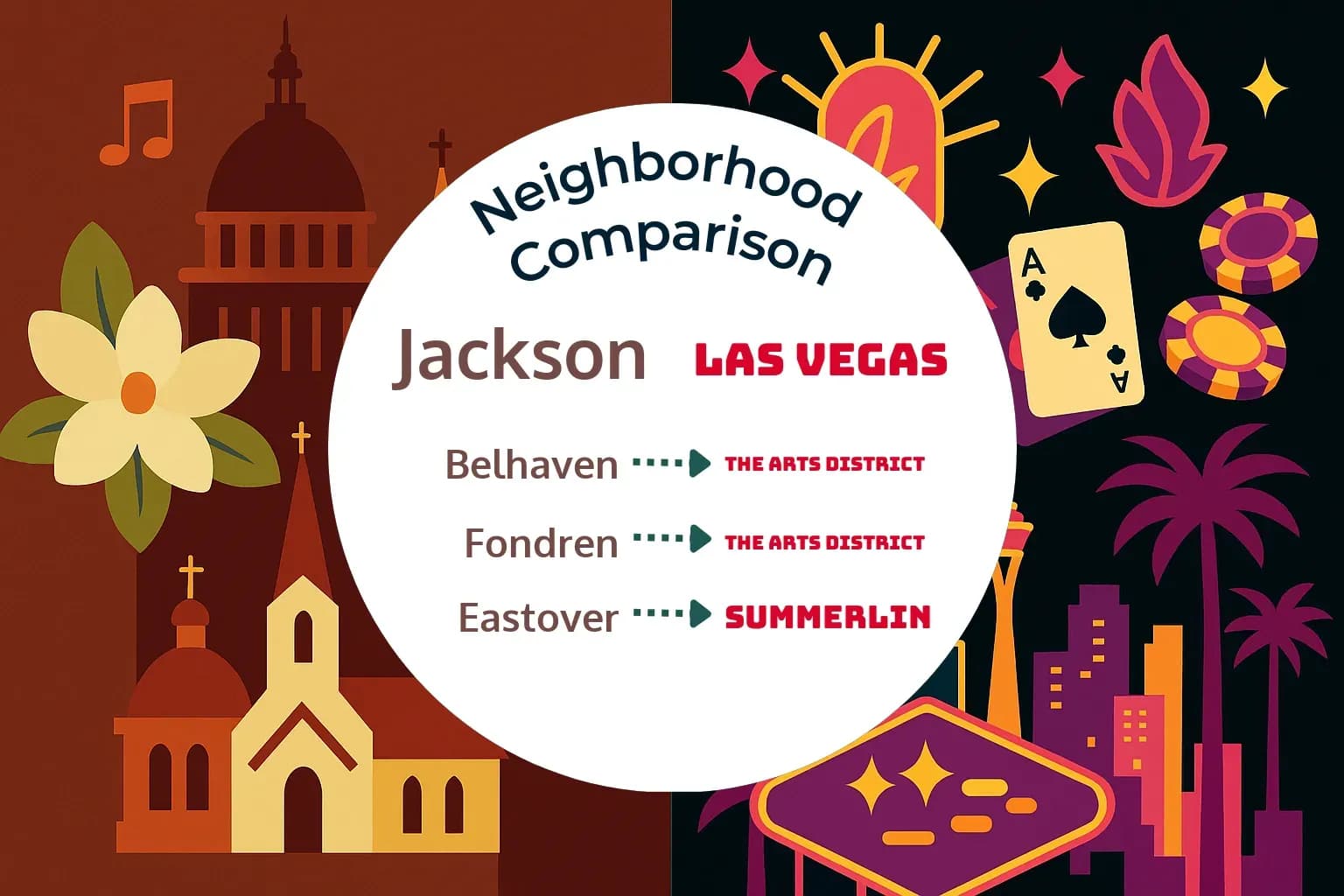 Jackson vs Las Vegas Neighborhood Comparison