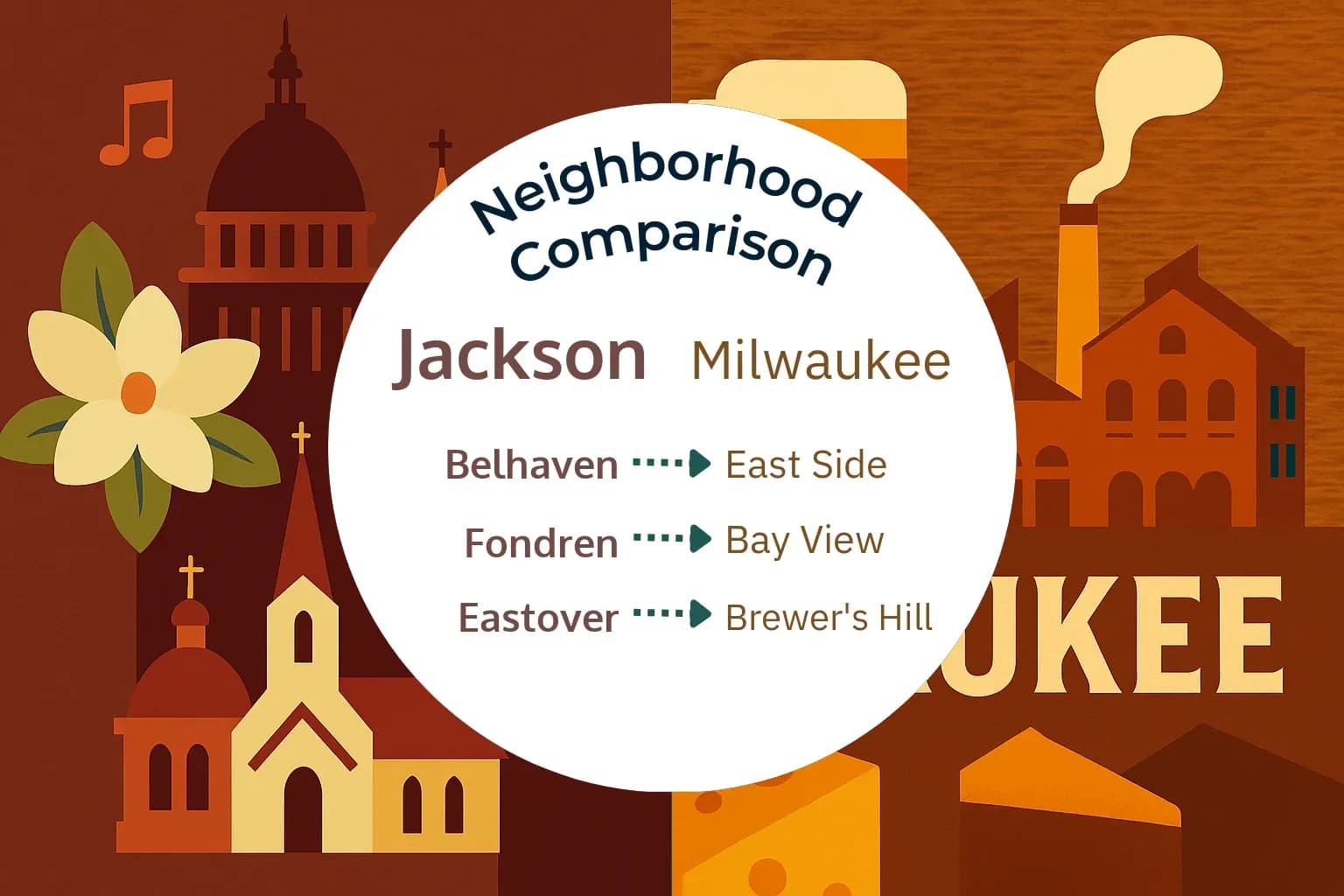 Jackson vs Milwaukee Neighborhood Comparison