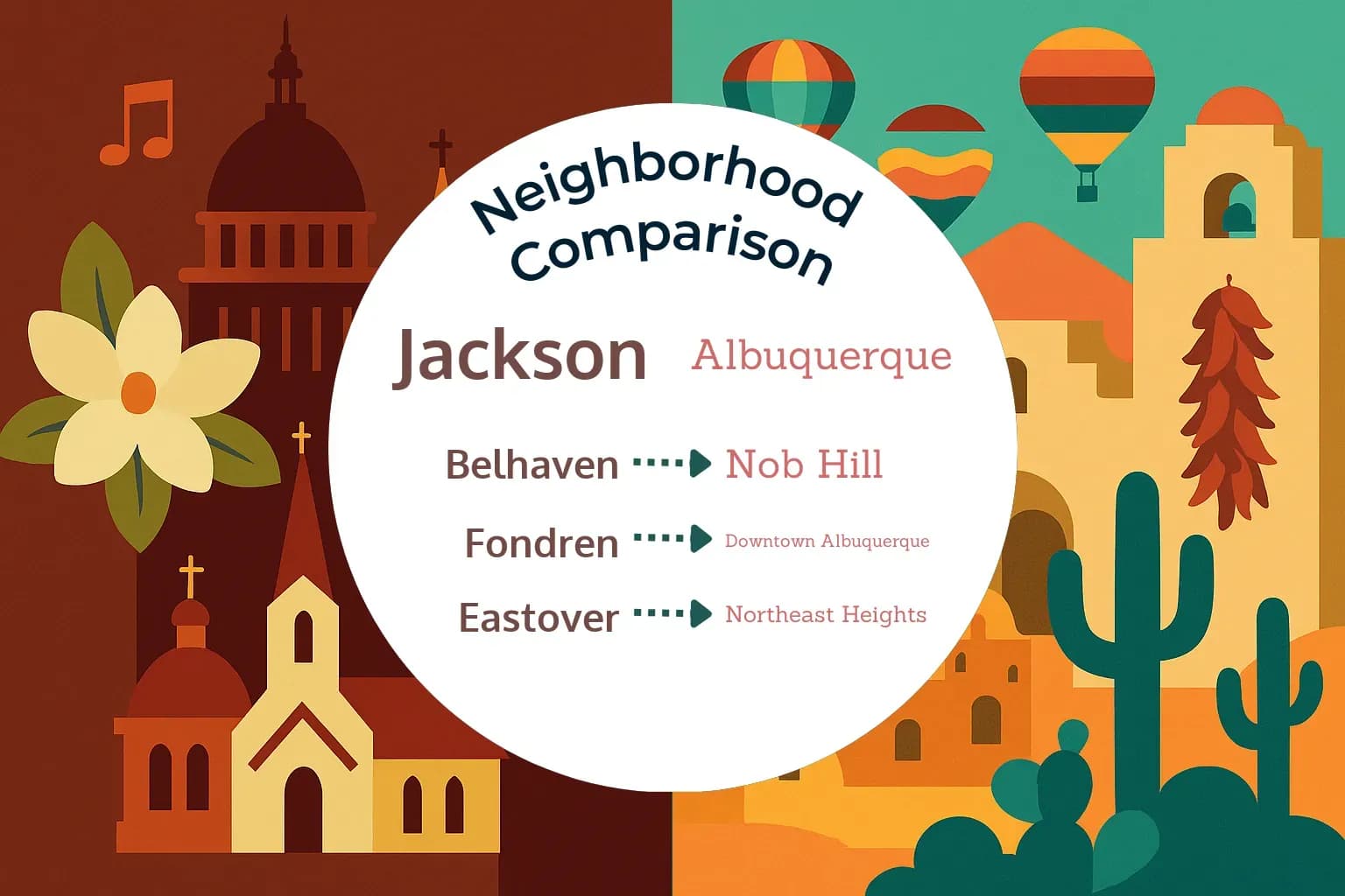 Jackson vs Albuquerque Neighborhood Comparison