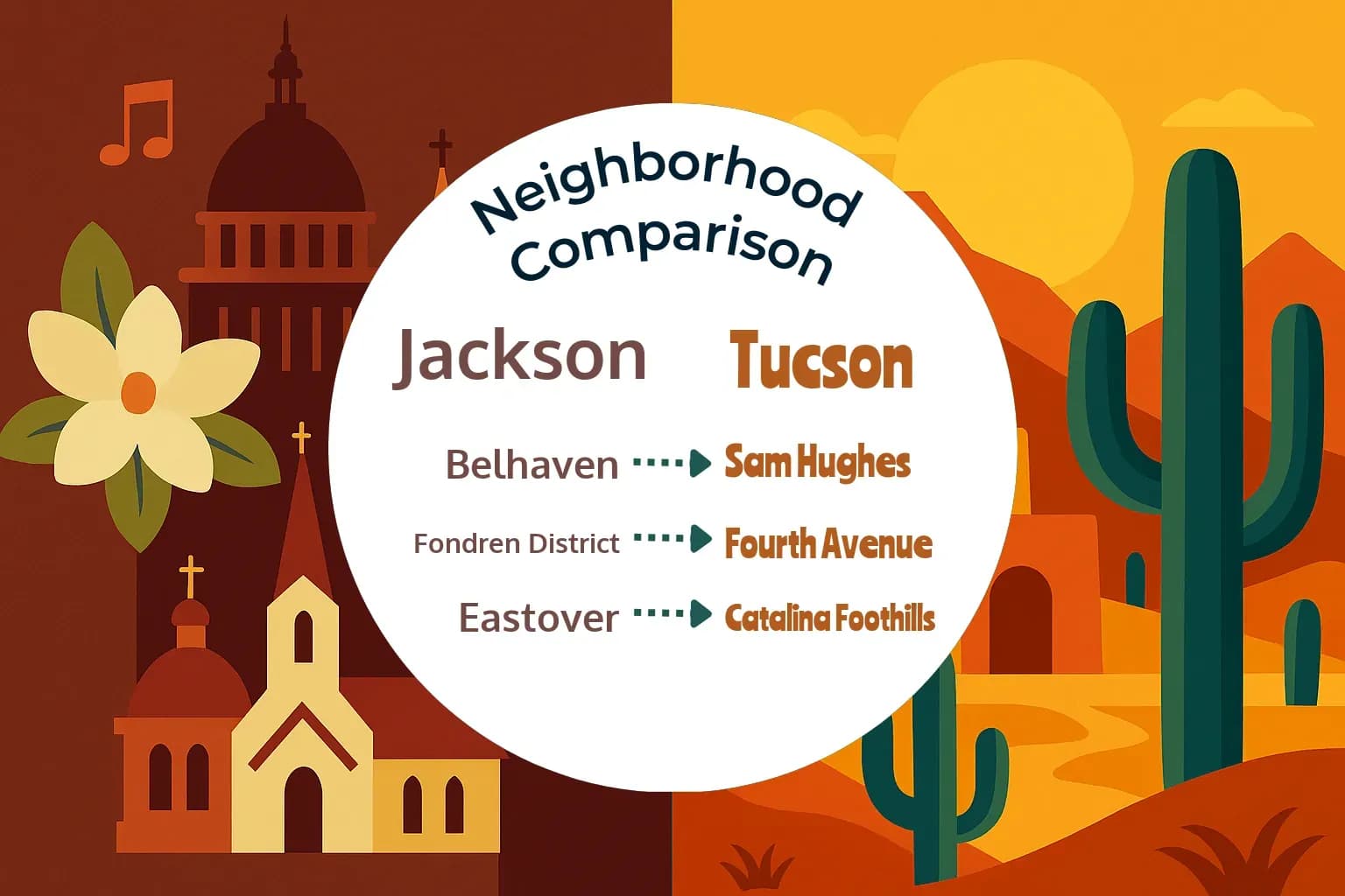 Jackson vs Tucson Neighborhood Comparison