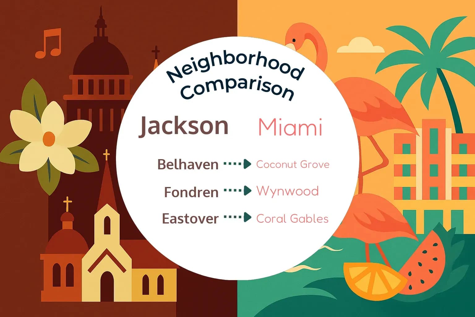 Jackson vs Miami Neighborhood Comparison