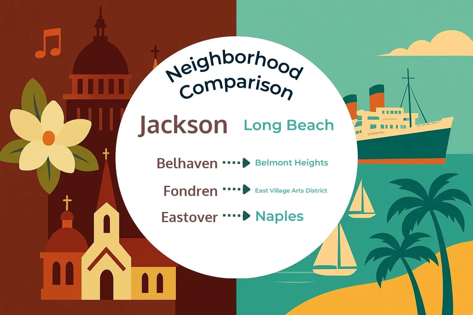 Jackson vs Long Beach Neighborhood Comparison