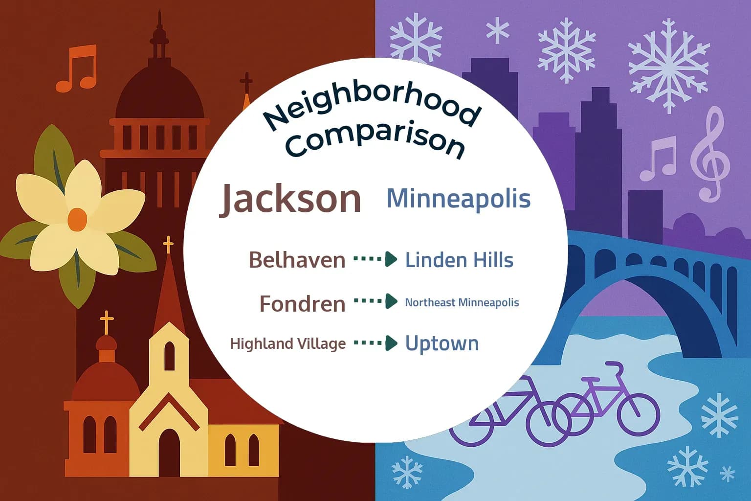 Jackson vs Minneapolis Neighborhood Comparison
