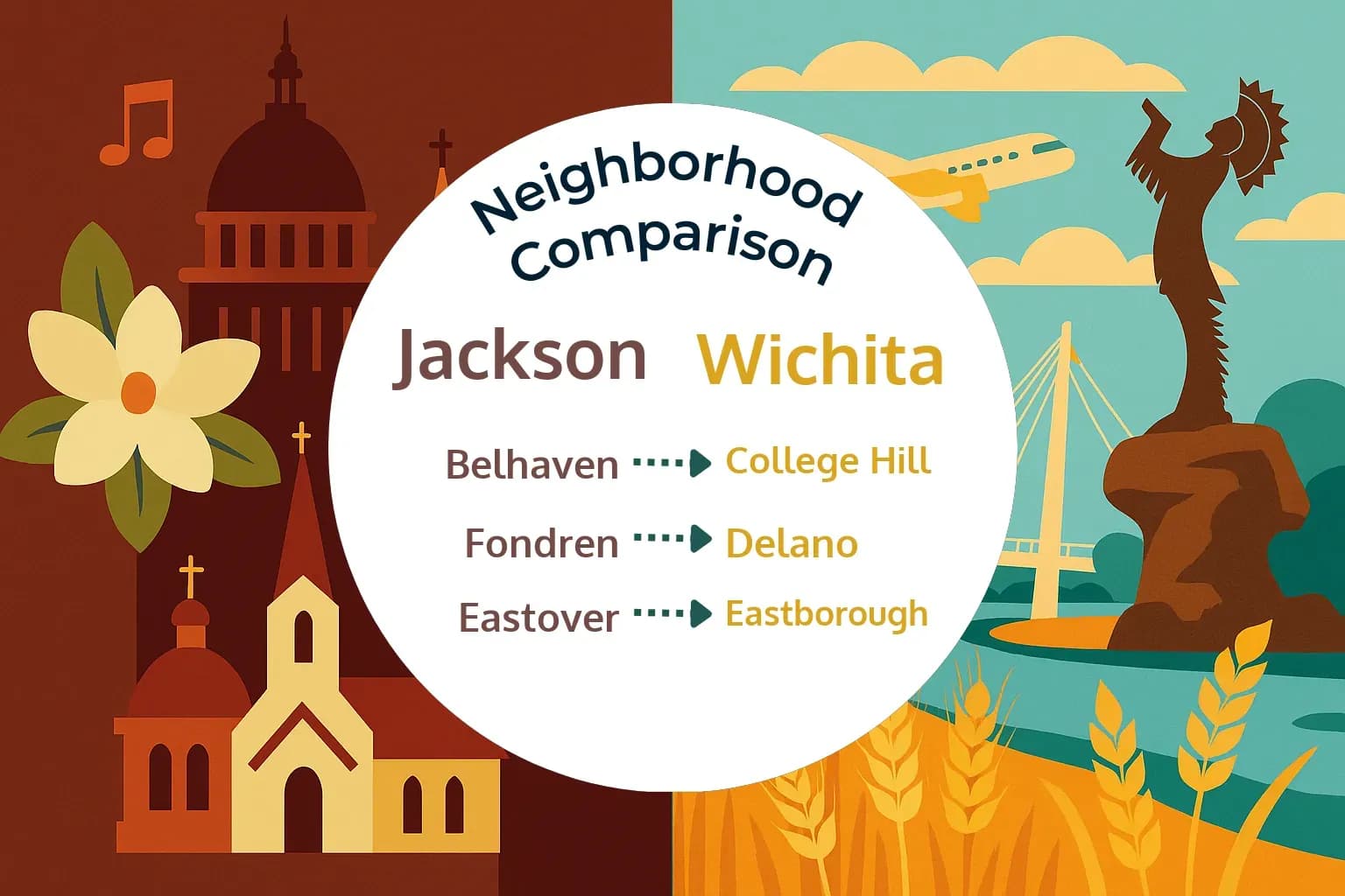 Jackson vs Wichita Neighborhood Comparison