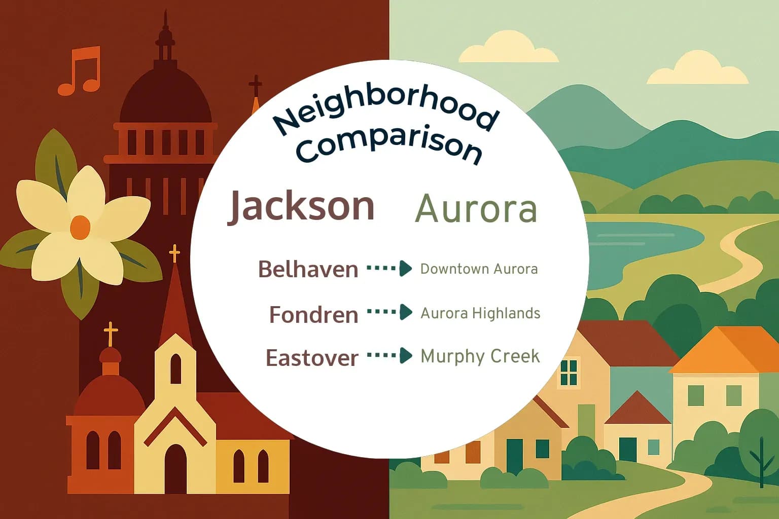 Jackson vs Aurora Neighborhood Comparison