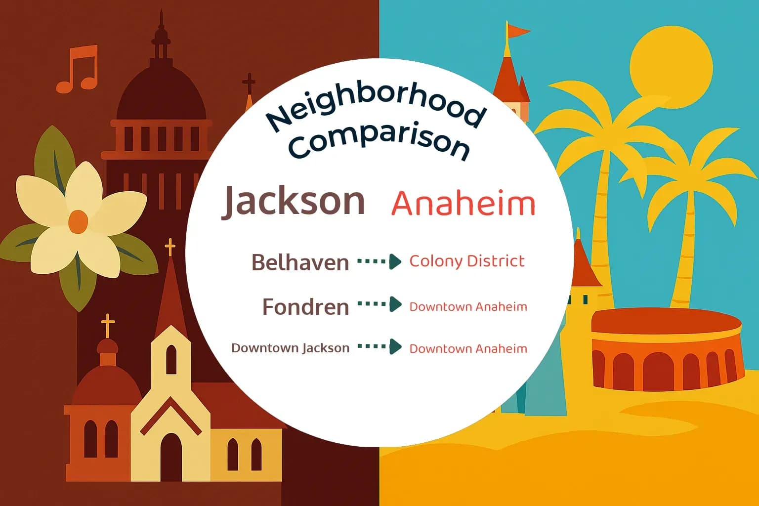 Jackson vs Anaheim Neighborhood Comparison