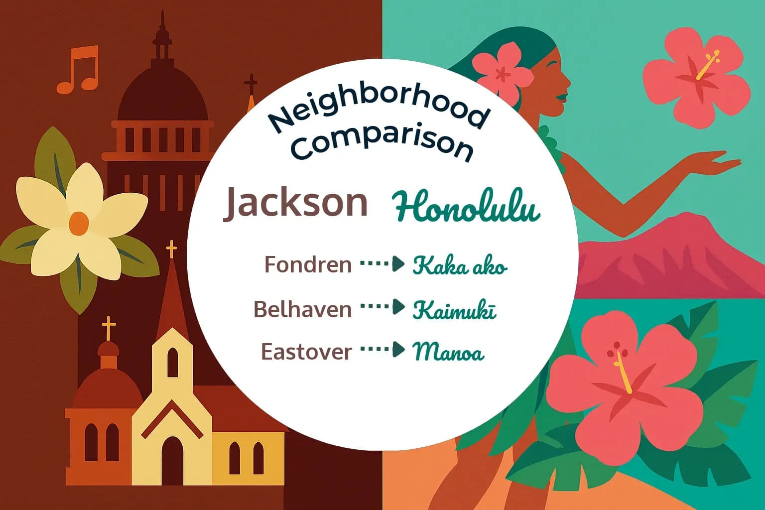 Jackson vs Honolulu Neighborhood Comparison