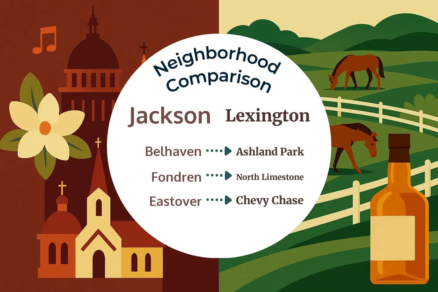 Jackson vs Lexington Neighborhood Comparison