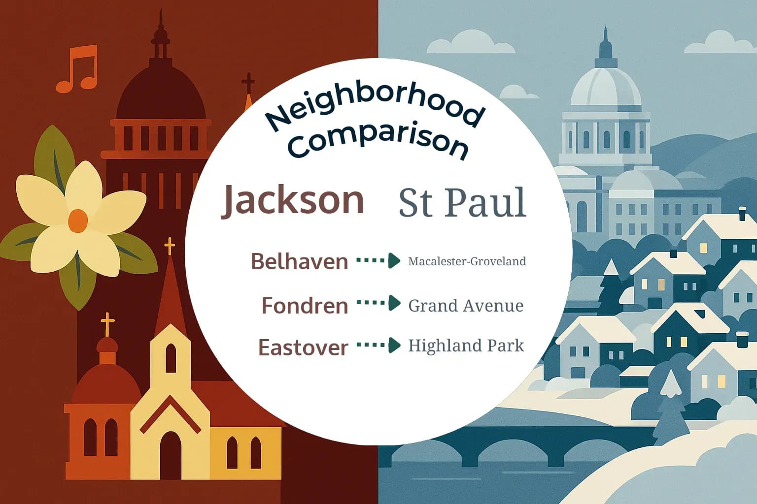 Jackson vs St. Paul Neighborhood Comparison