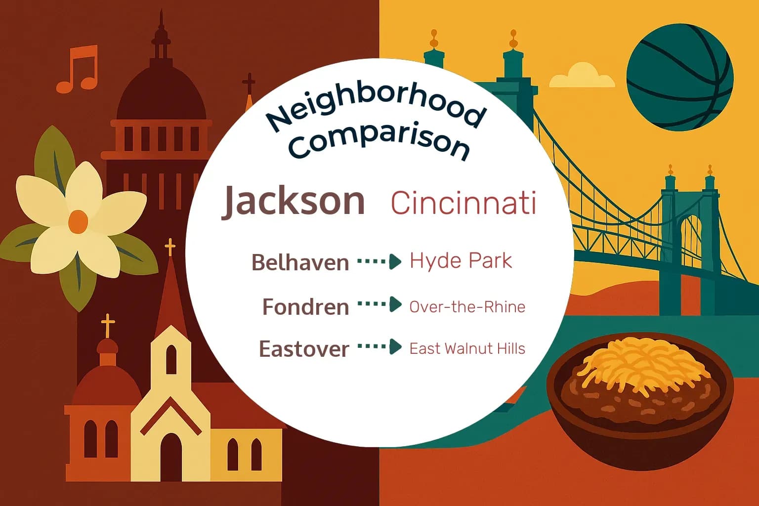 Jackson vs Cincinnati Neighborhood Comparison