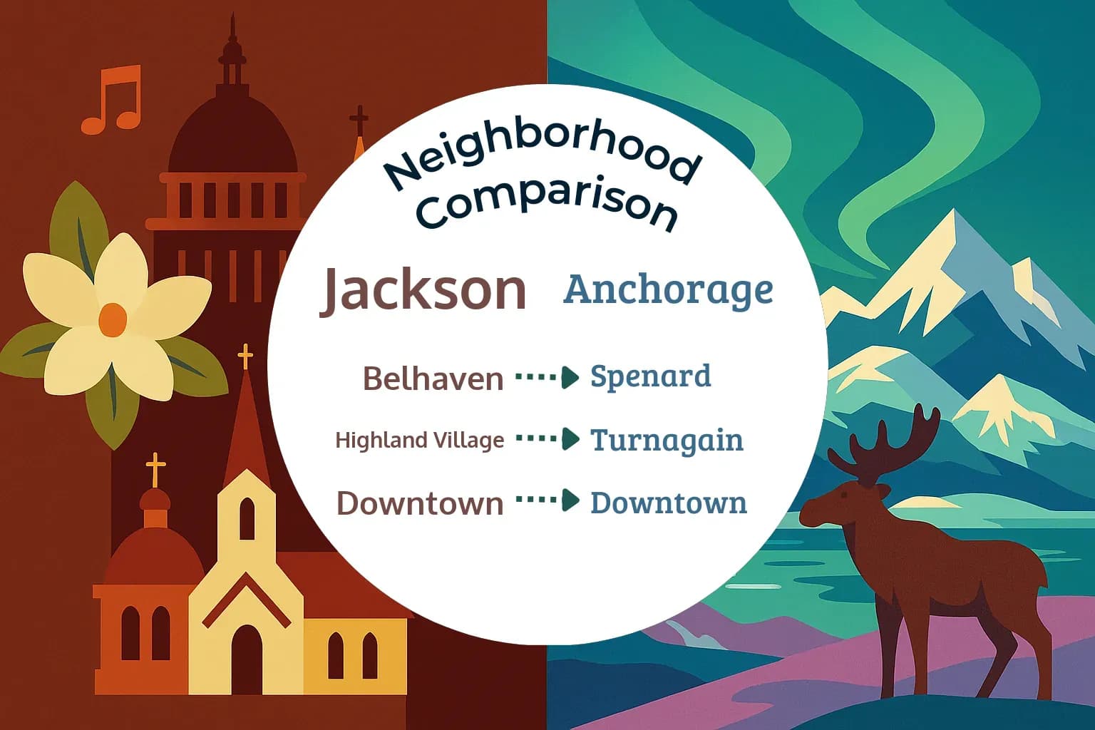 Jackson vs Anchorage Neighborhood Comparison