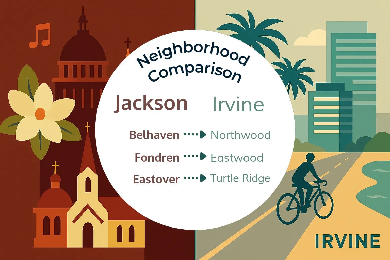 Jackson vs Irvine Neighborhood Comparison