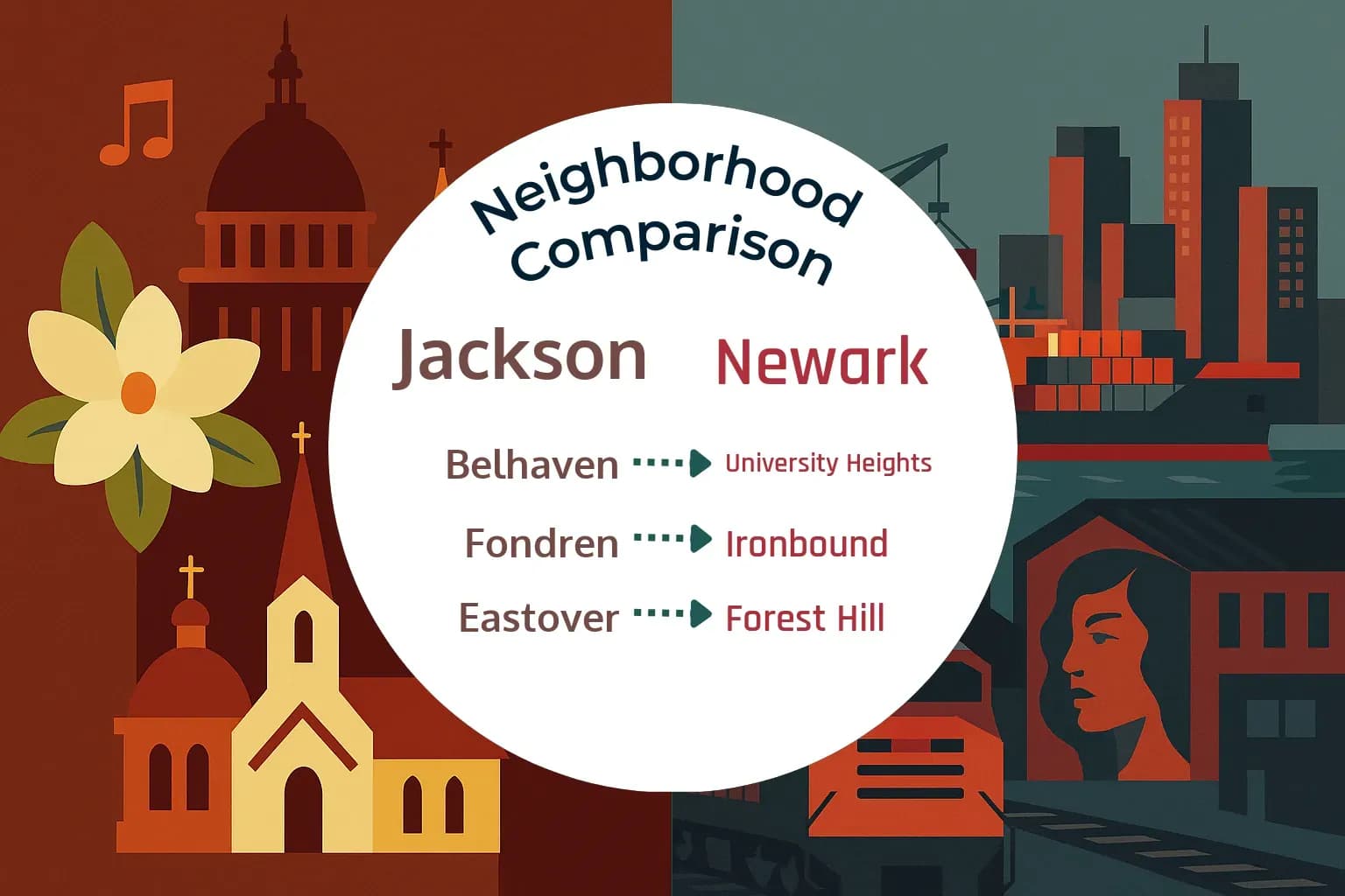 Jackson vs Newark Neighborhood Comparison