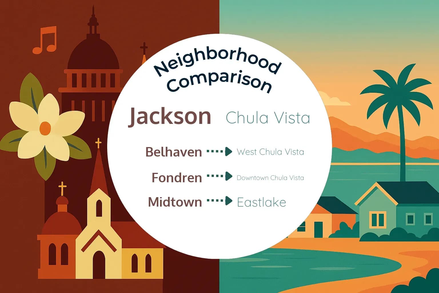 Jackson vs Chula Vista Neighborhood Comparison