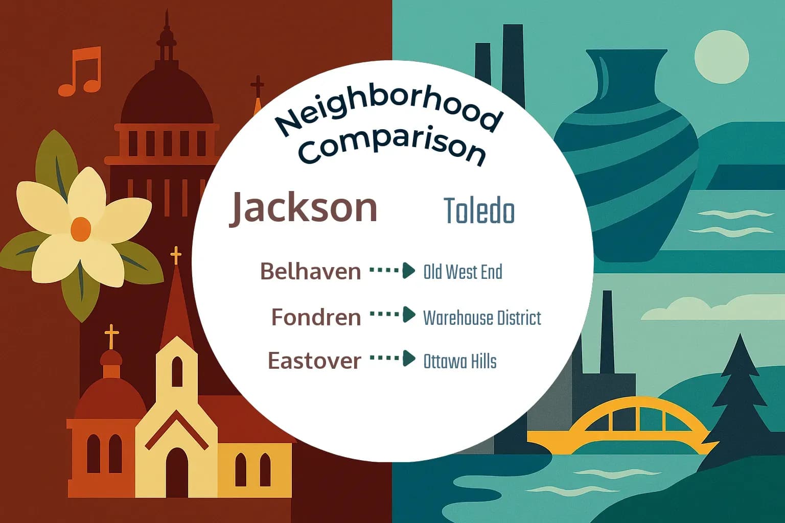 Jackson vs Toledo Neighborhood Comparison