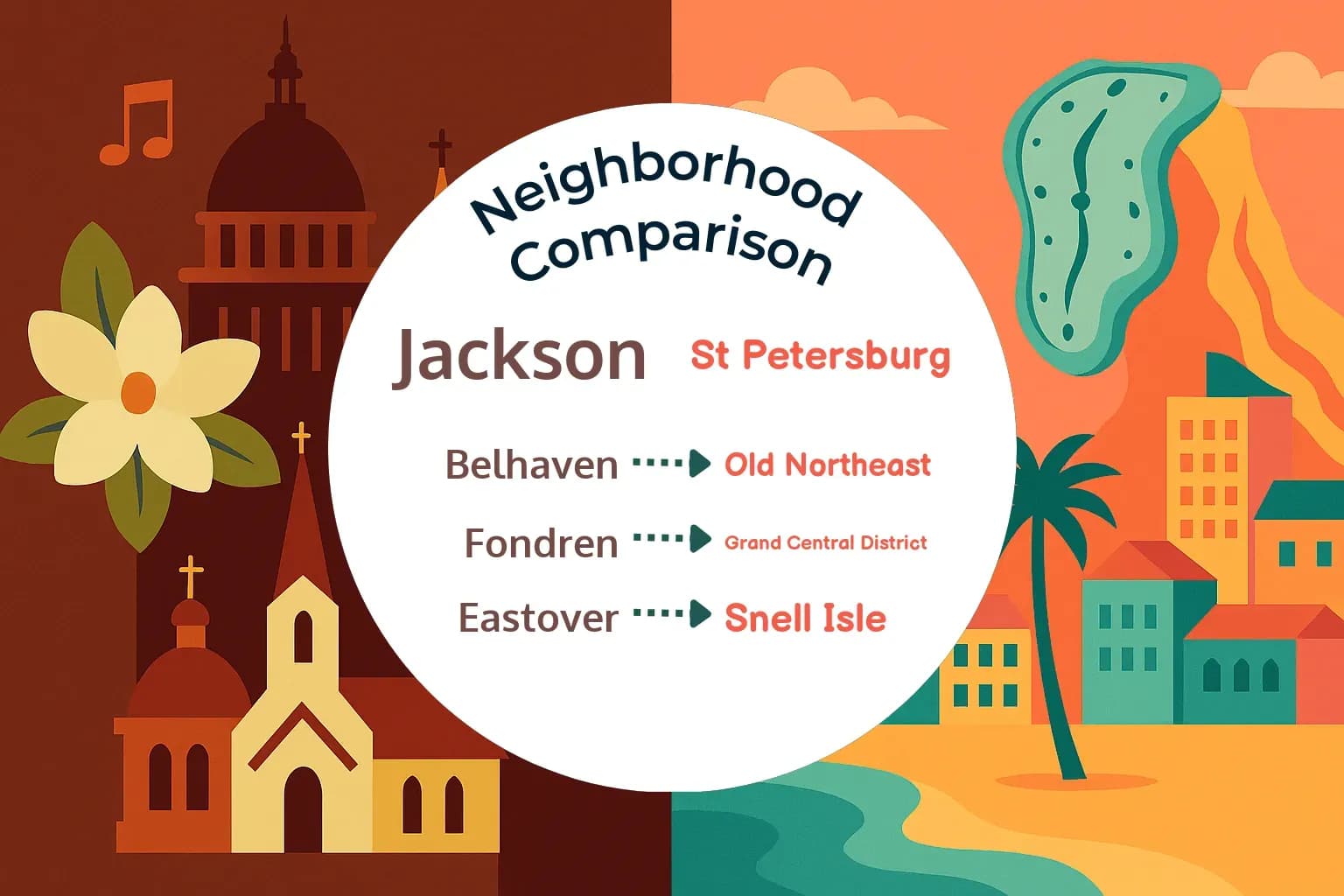 Jackson vs St. Petersburg Neighborhood Comparison