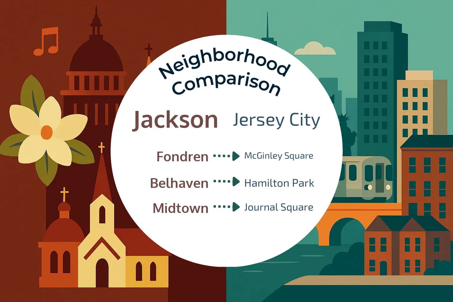 Jackson vs Jersey City Neighborhood Comparison