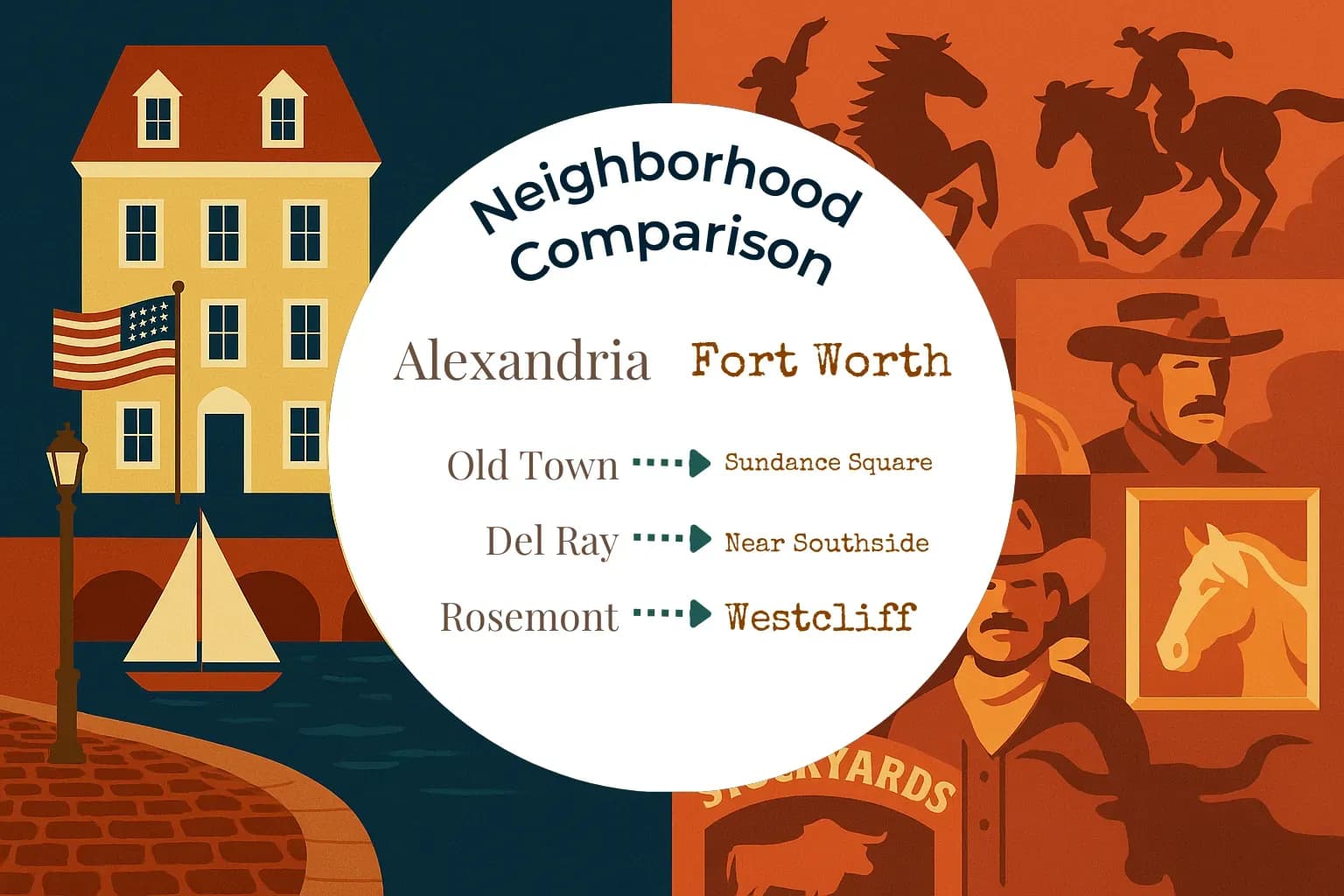 Alexandria vs Fort Worth Neighborhood Comparison
