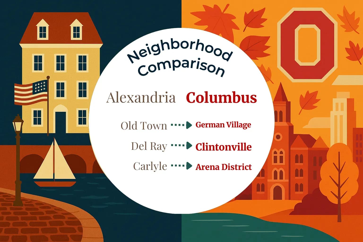 Alexandria vs Columbus Neighborhood Comparison