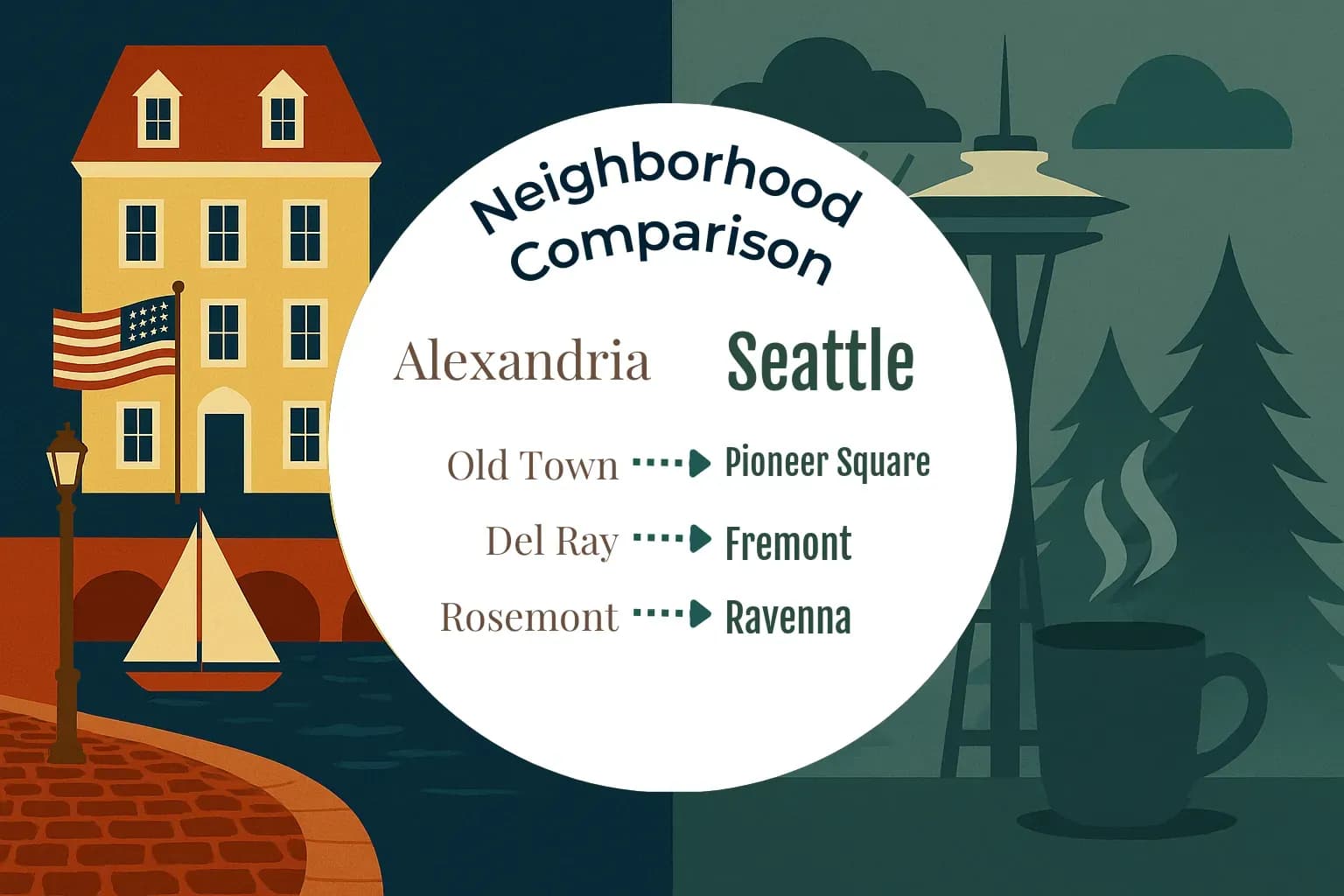 Alexandria vs Seattle Neighborhood Comparison