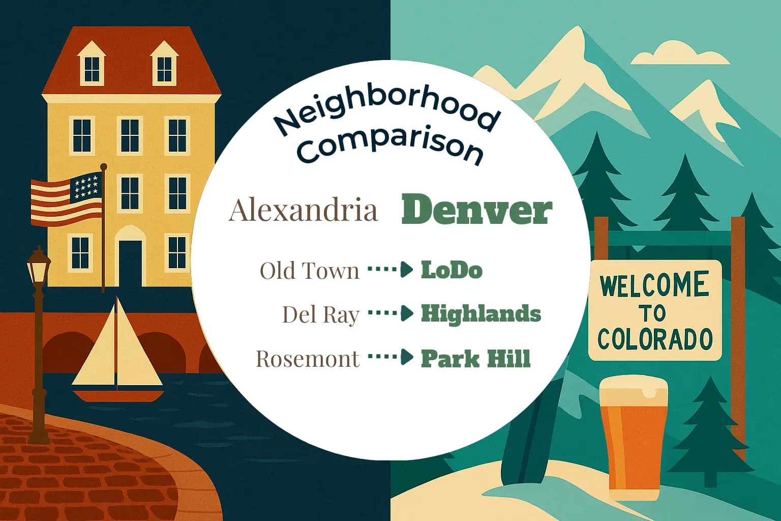 Alexandria vs Denver Neighborhood Comparison