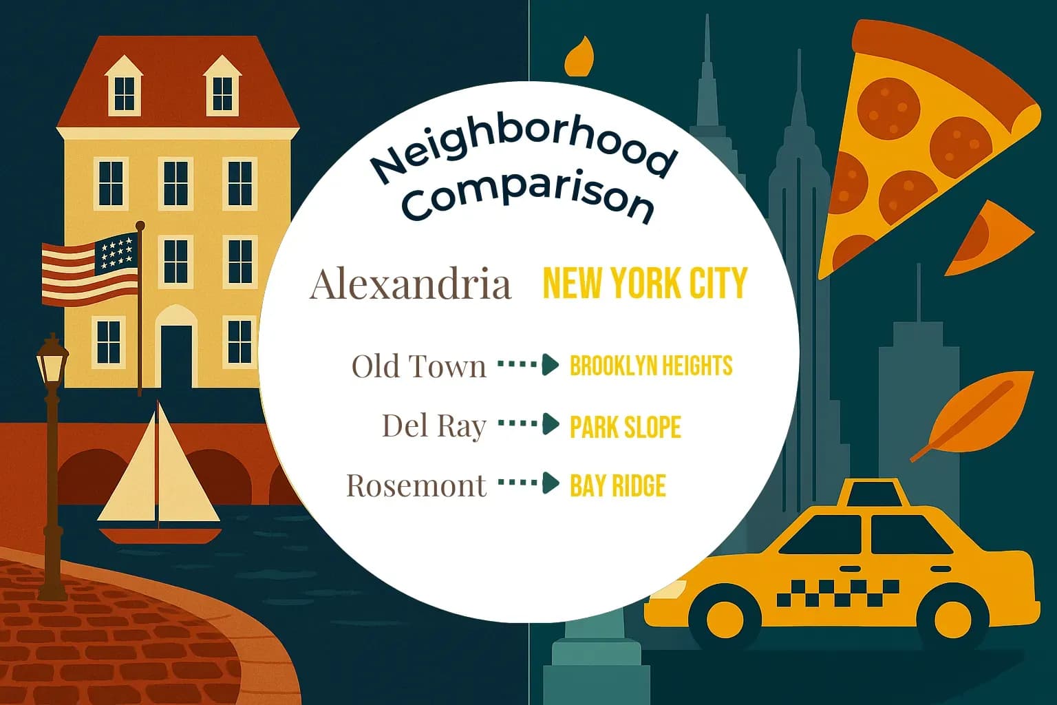 Alexandria vs New York City Neighborhood Comparison