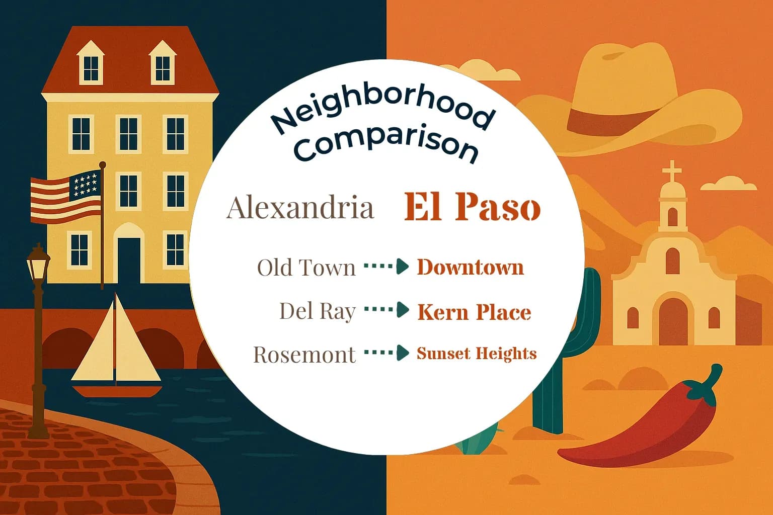 Alexandria vs El Paso Neighborhood Comparison