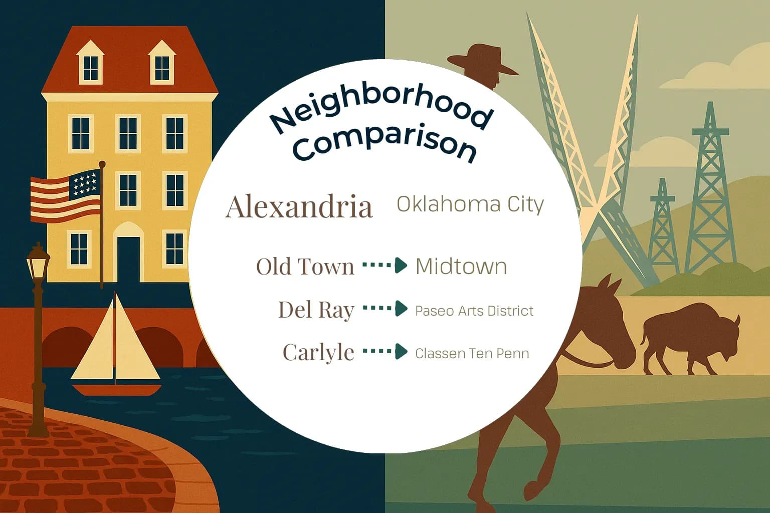 Alexandria vs Oklahoma City Neighborhood Comparison