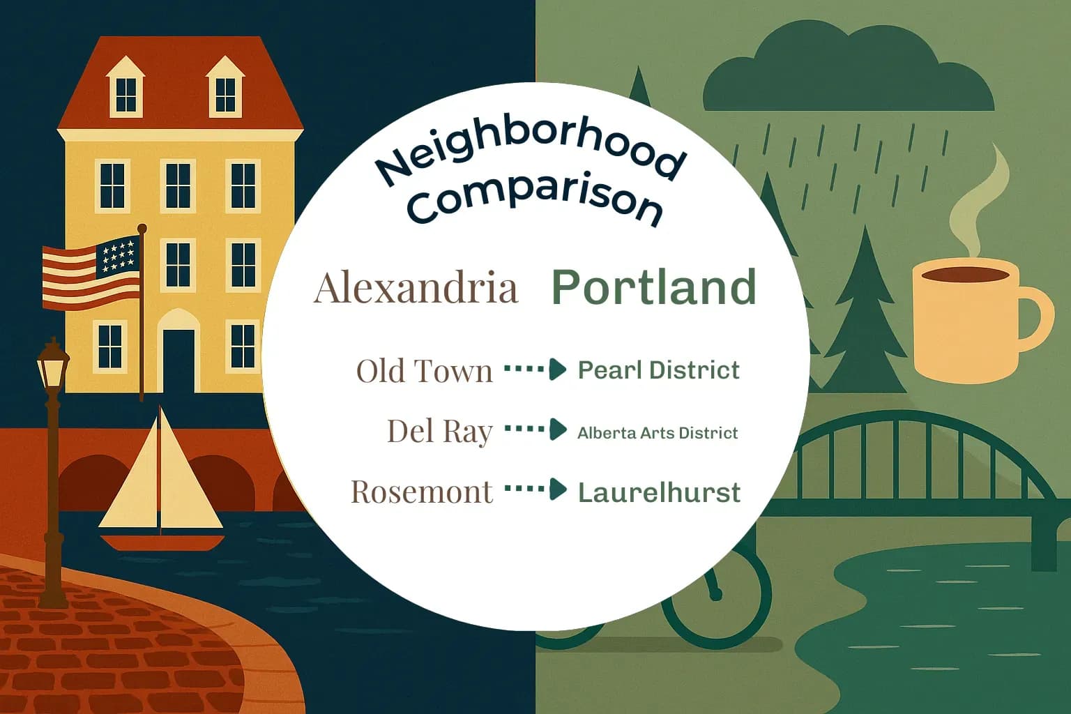 Alexandria vs Portland Neighborhood Comparison