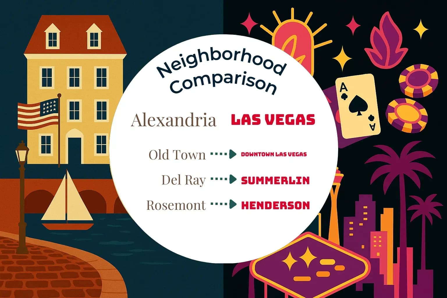 Alexandria vs Las Vegas Neighborhood Comparison