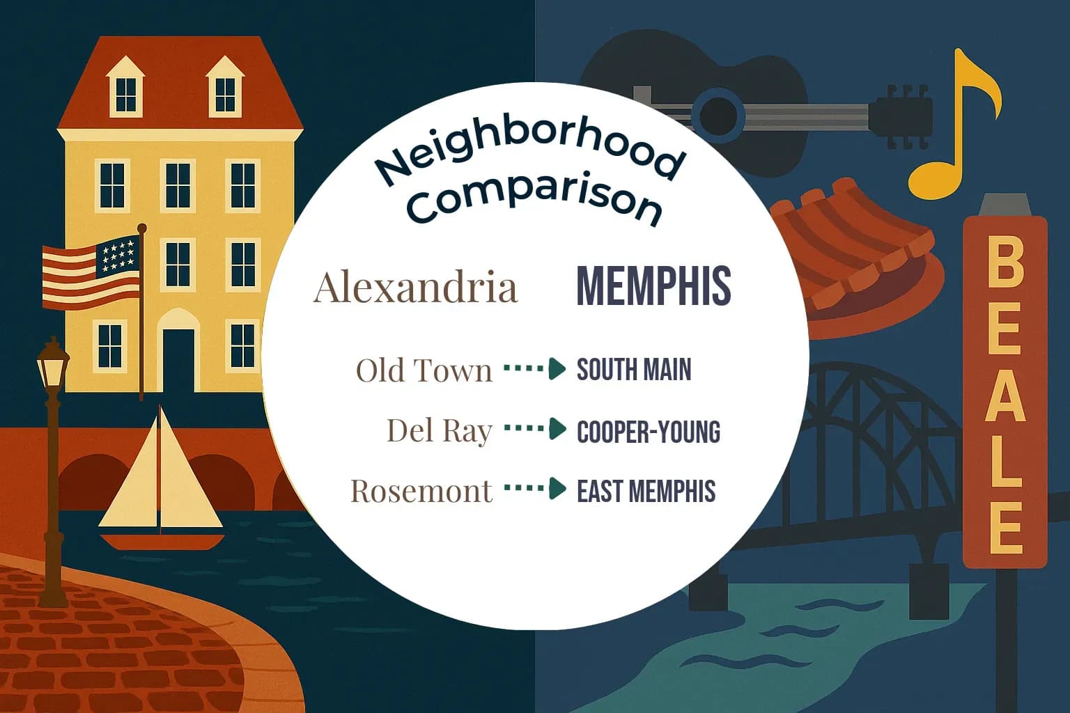 Alexandria vs Memphis Neighborhood Comparison