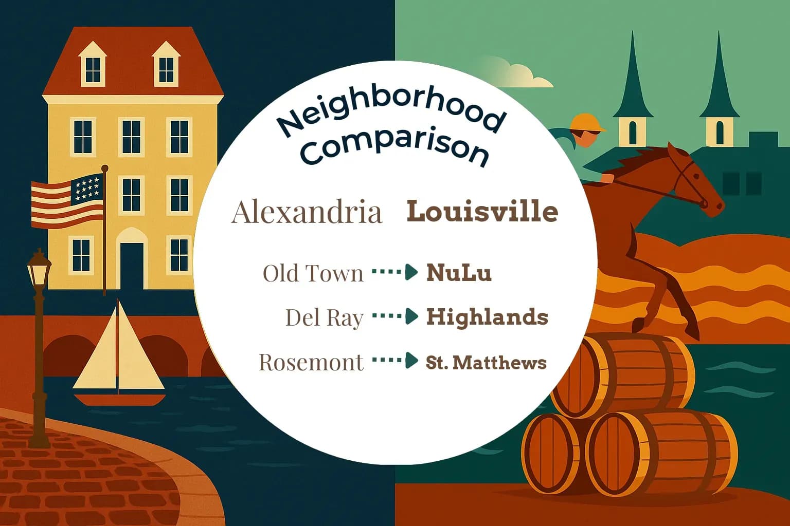 Alexandria vs Louisville Neighborhood Comparison
