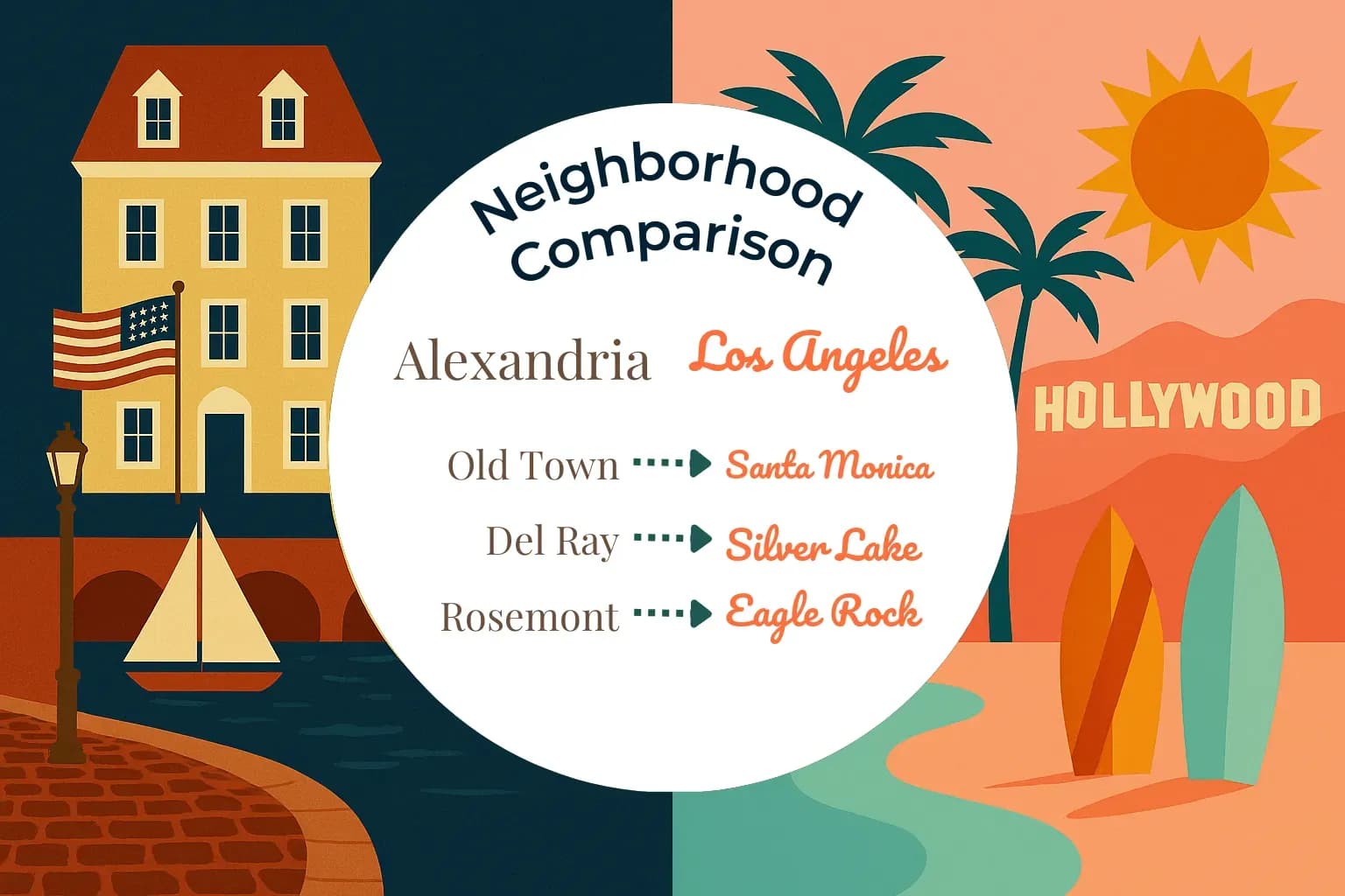 Alexandria vs Los Angeles Neighborhood Comparison