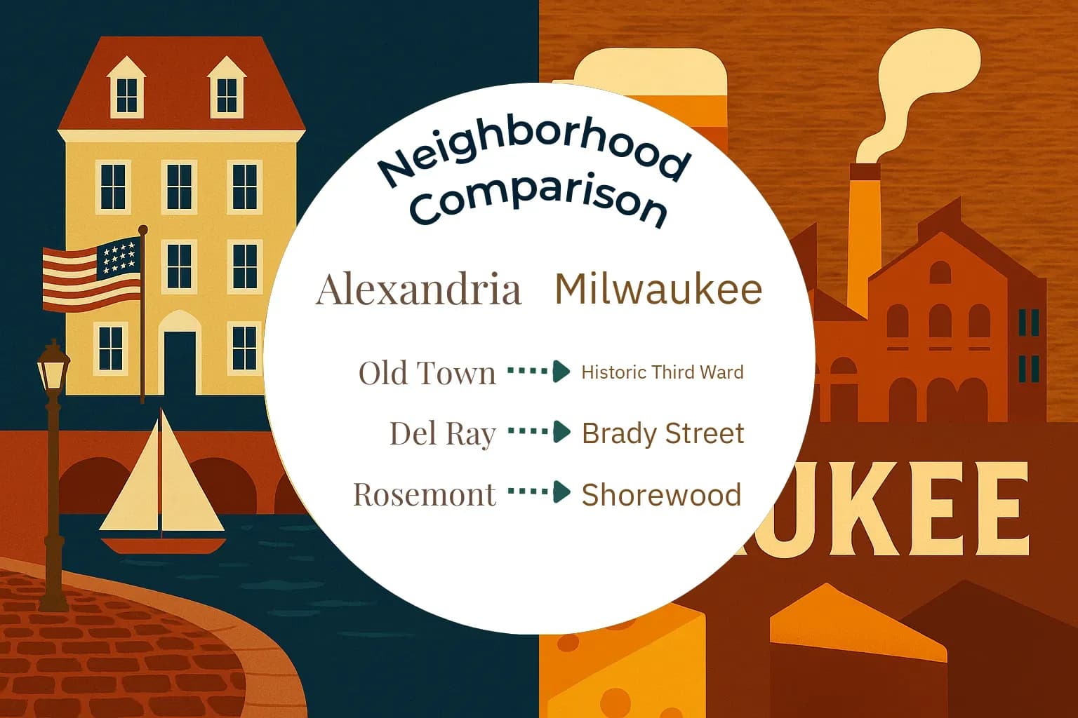 Alexandria vs Milwaukee Neighborhood Comparison