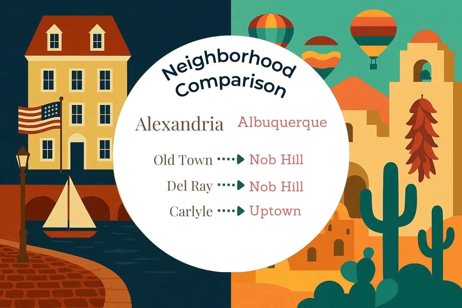 Alexandria vs Albuquerque Neighborhood Comparison
