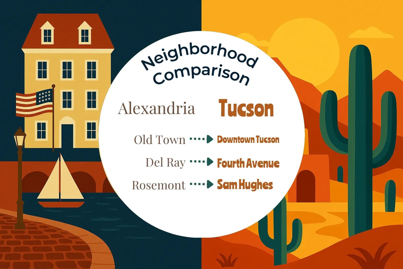 Alexandria vs Tucson Neighborhood Comparison