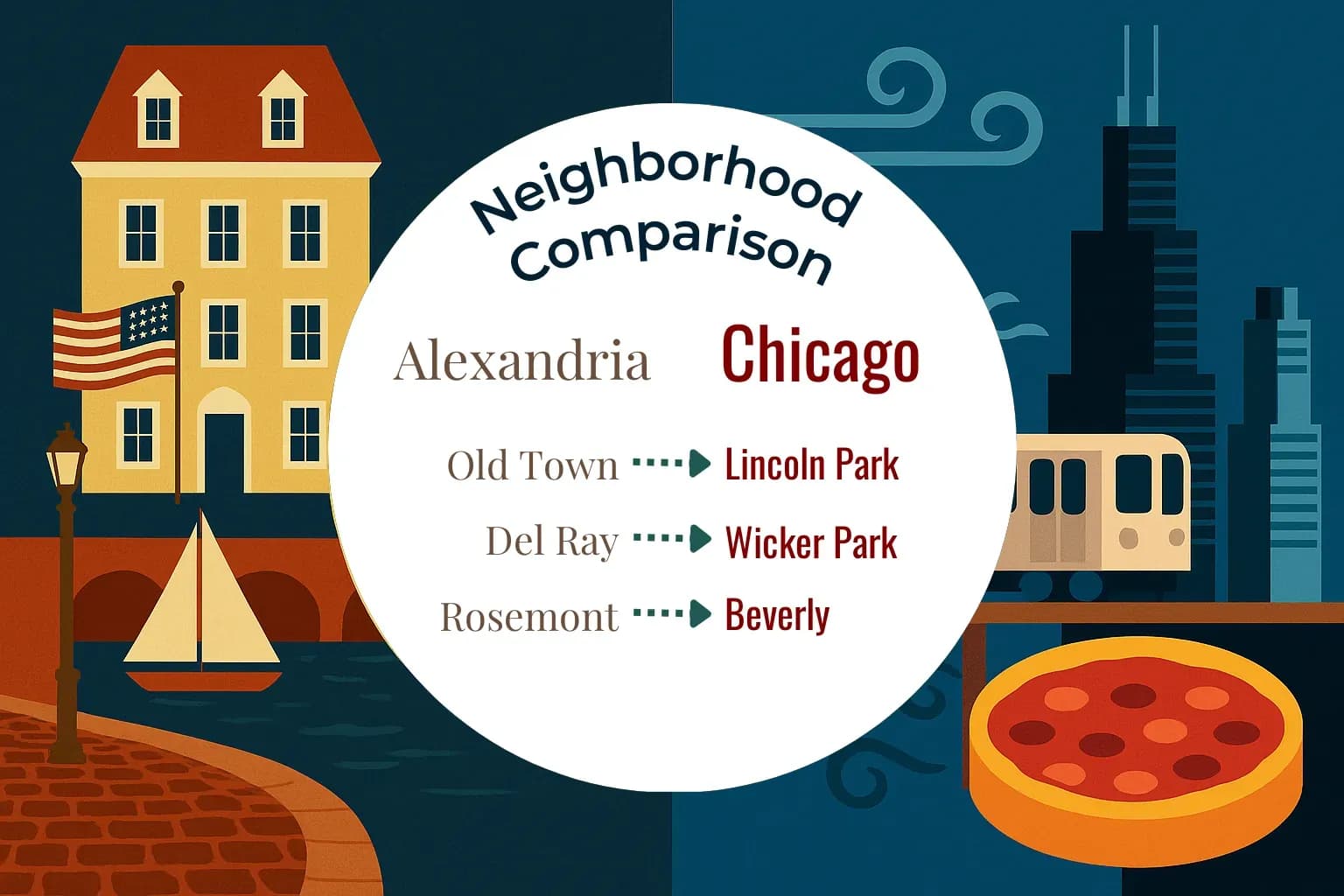 Alexandria vs Chicago Neighborhood Comparison