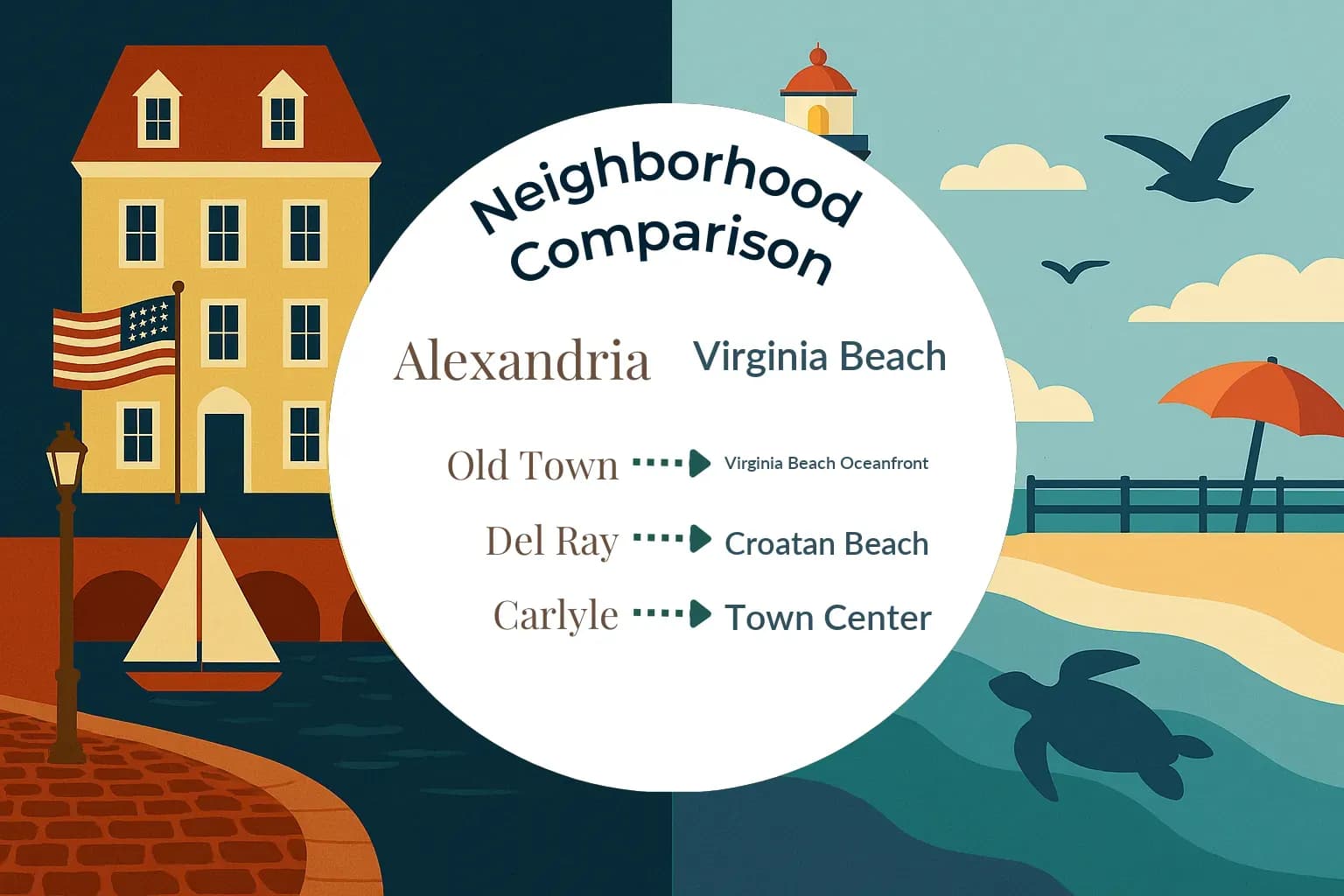 Alexandria vs Virginia Beach Neighborhood Comparison