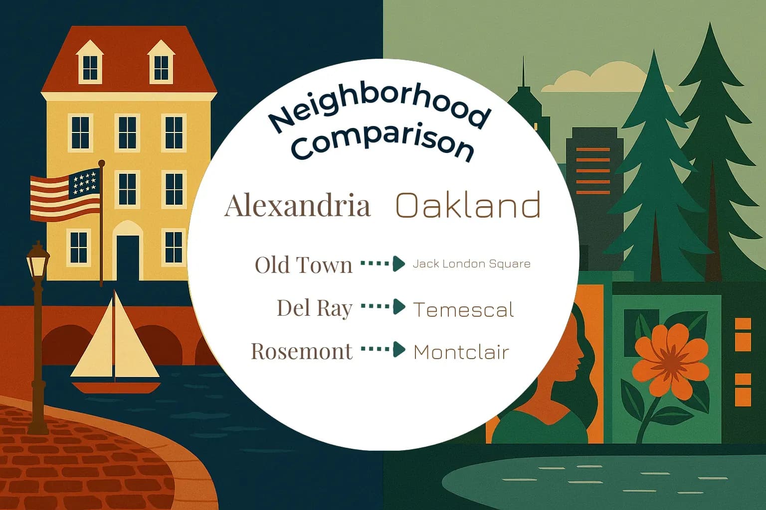 Alexandria vs Oakland Neighborhood Comparison