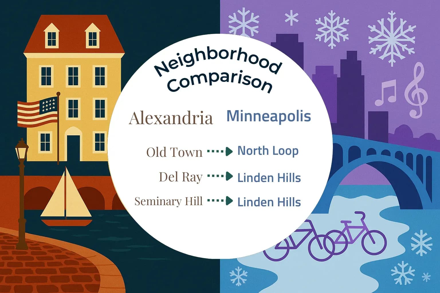 Alexandria vs Minneapolis Neighborhood Comparison
