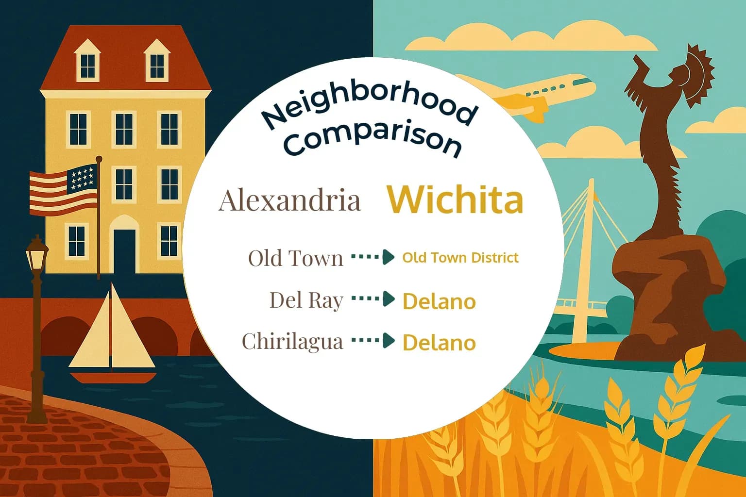 Alexandria vs Wichita Neighborhood Comparison