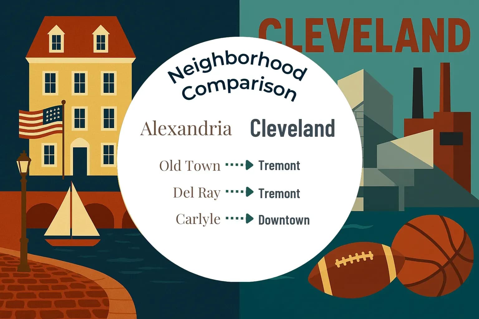 Alexandria vs Cleveland Neighborhood Comparison