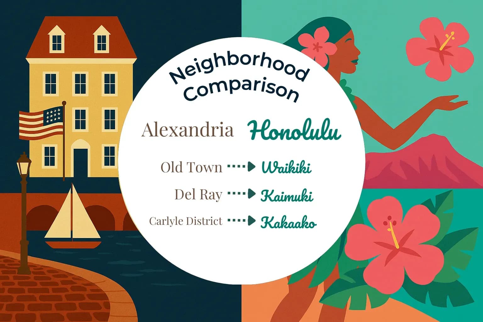 Alexandria vs Honolulu Neighborhood Comparison