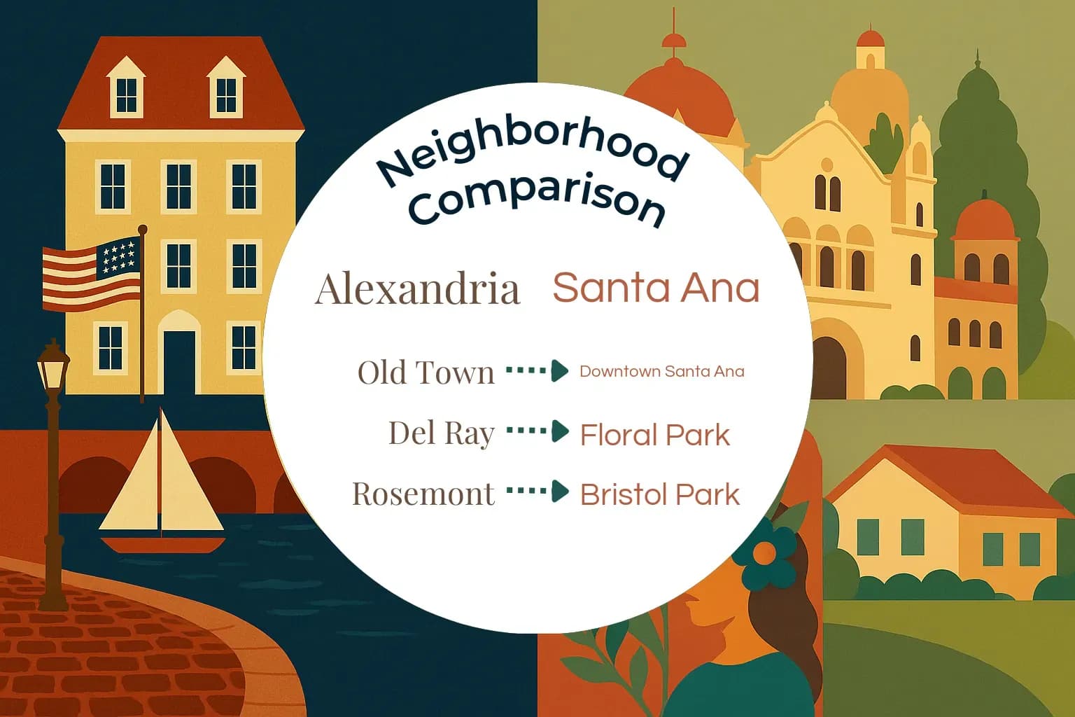 Alexandria vs Santa Ana Neighborhood Comparison