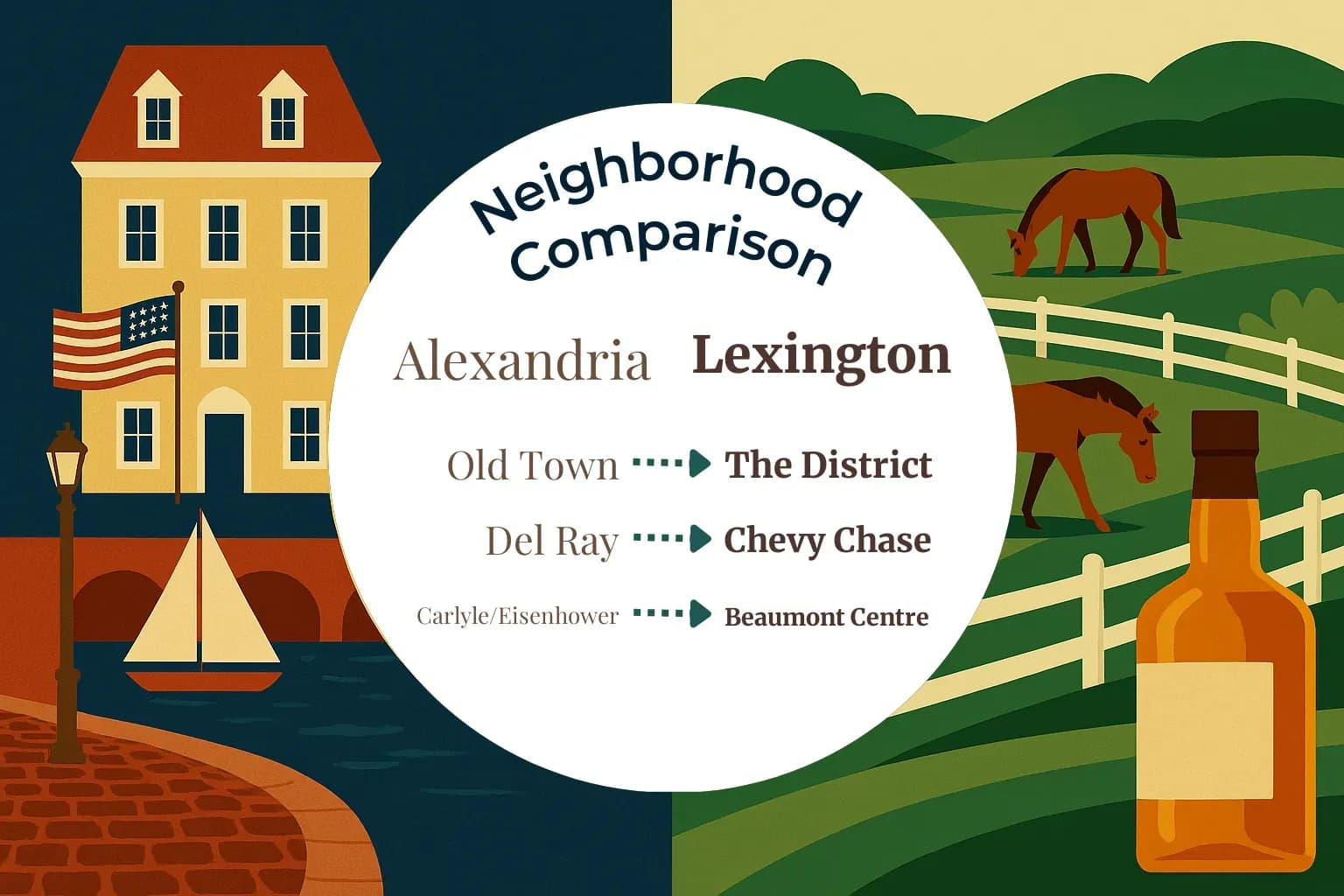 Alexandria vs Lexington Neighborhood Comparison
