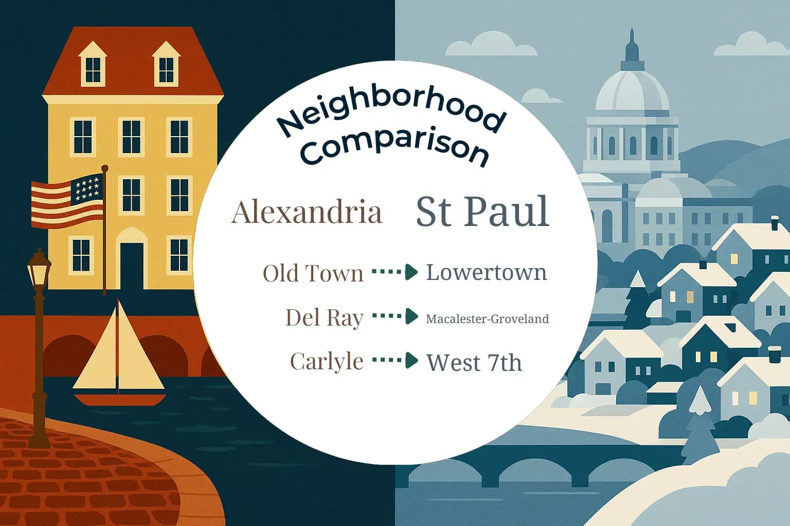 Alexandria vs St. Paul Neighborhood Comparison