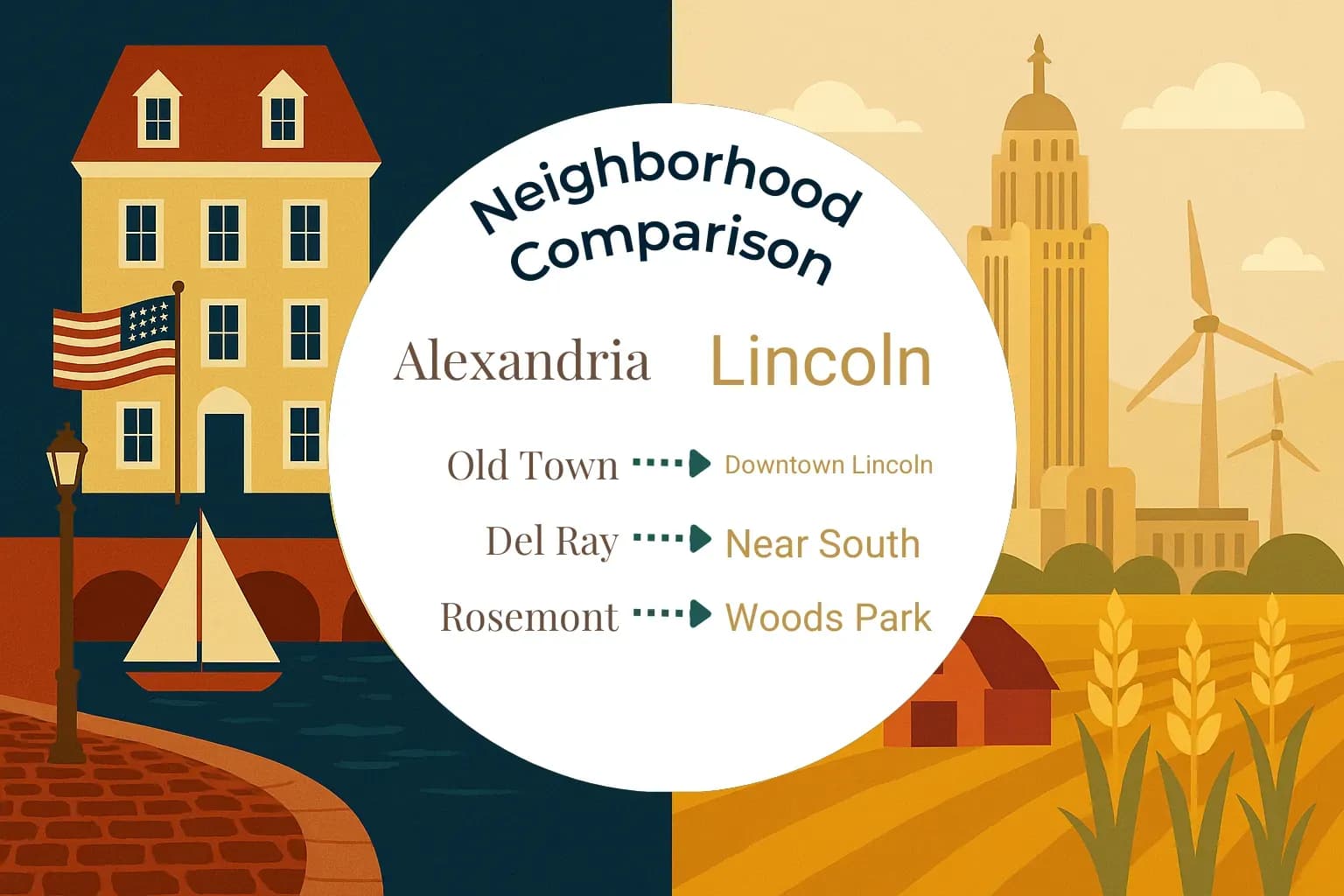 Alexandria vs Lincoln Neighborhood Comparison
